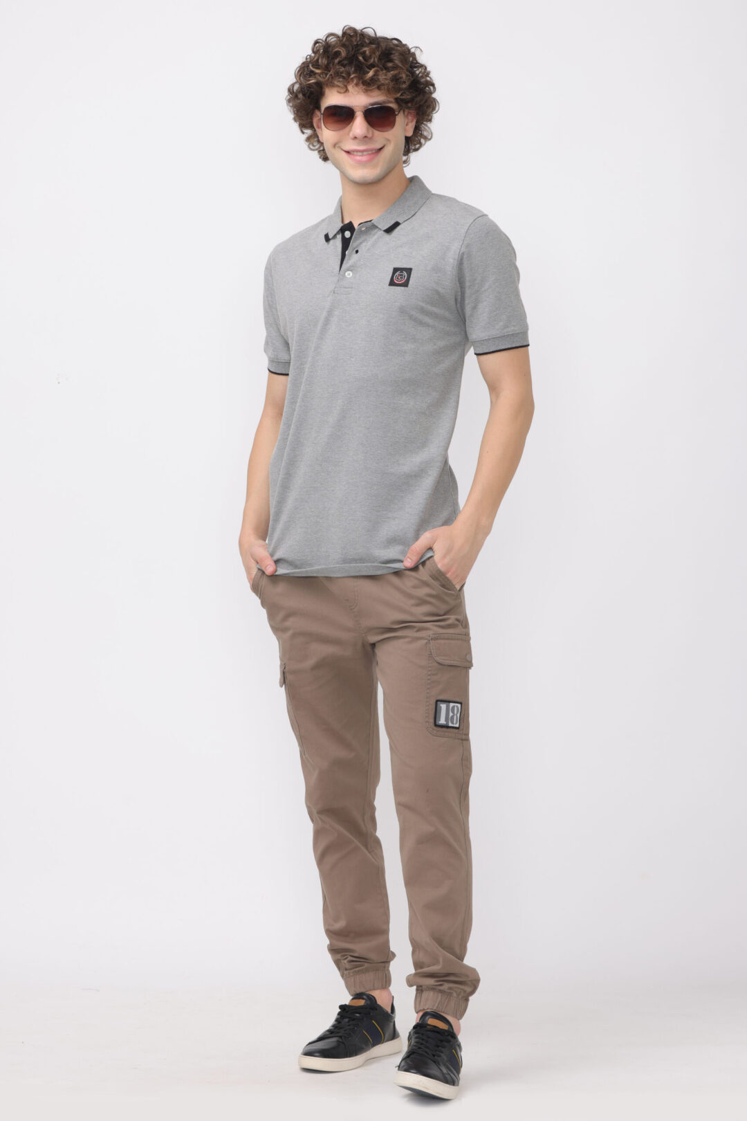 Graphite and Onyx combo polo T-shirt