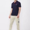 Navy and Crimson combo polo T-Shirt