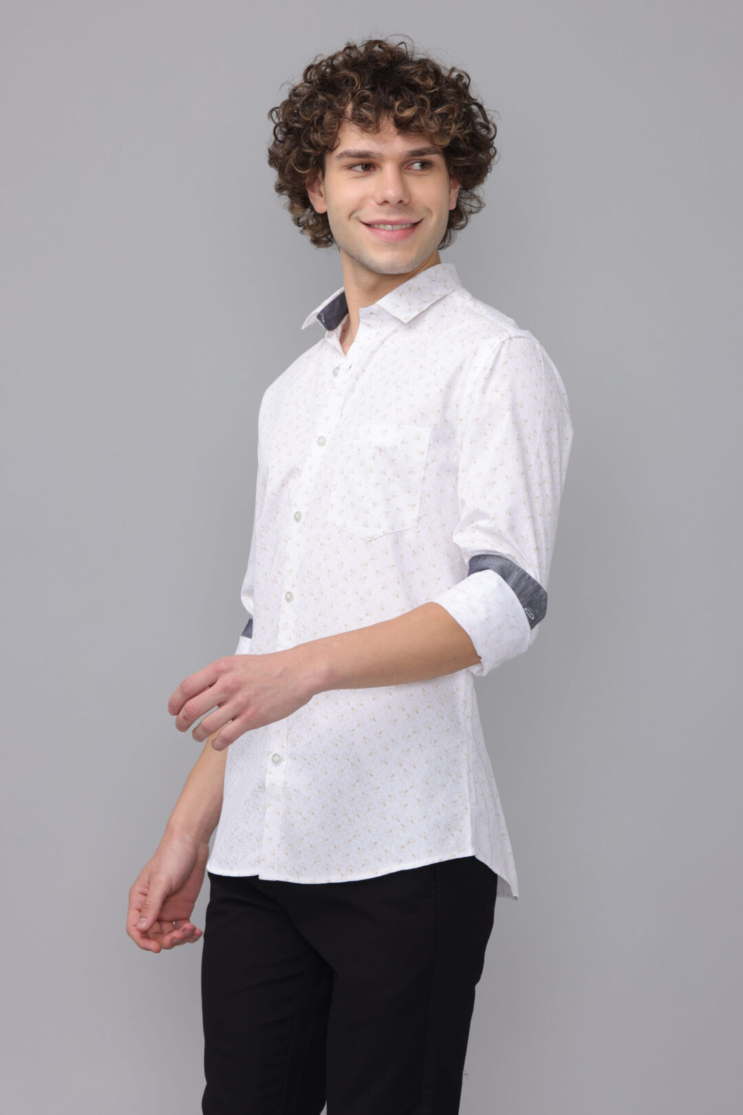 Antique White Elegance Heartfelt Mustard Print