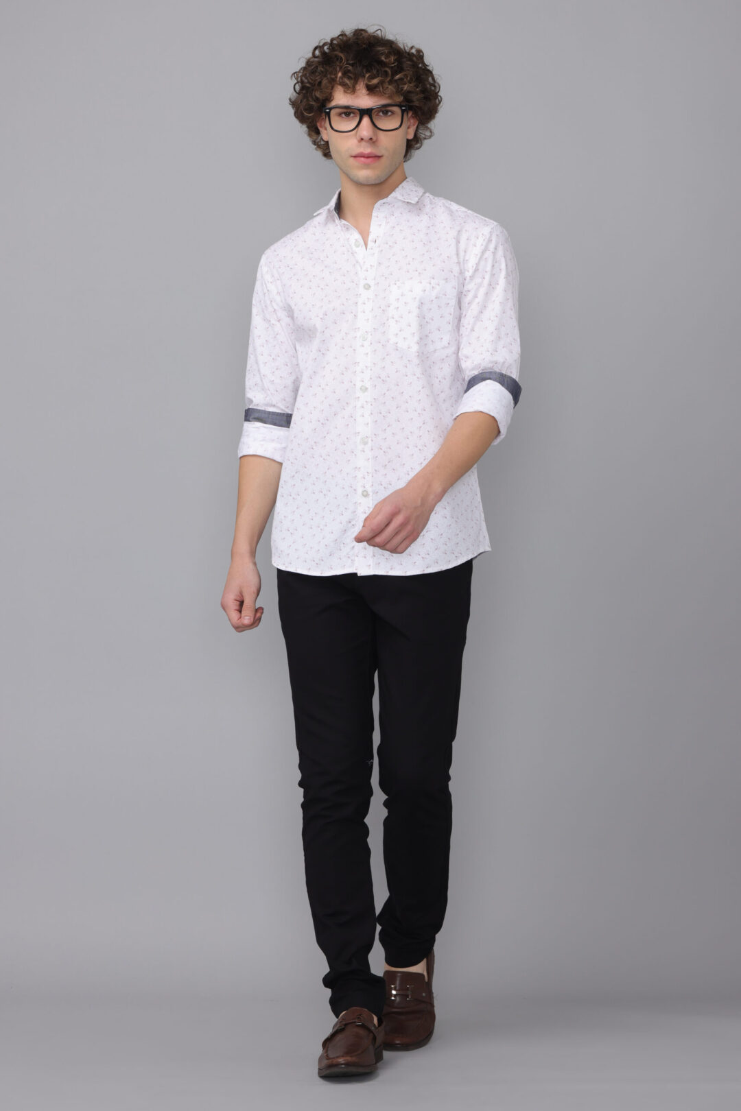 Antique White Heartfelt Periwinkle Print