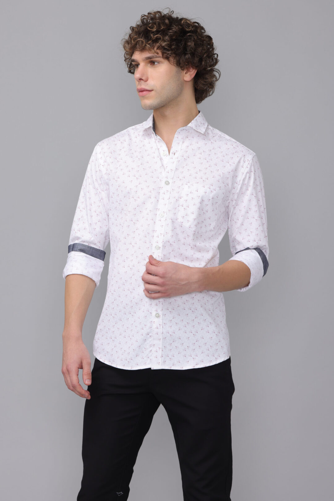 Antique White Heartfelt Periwinkle Print