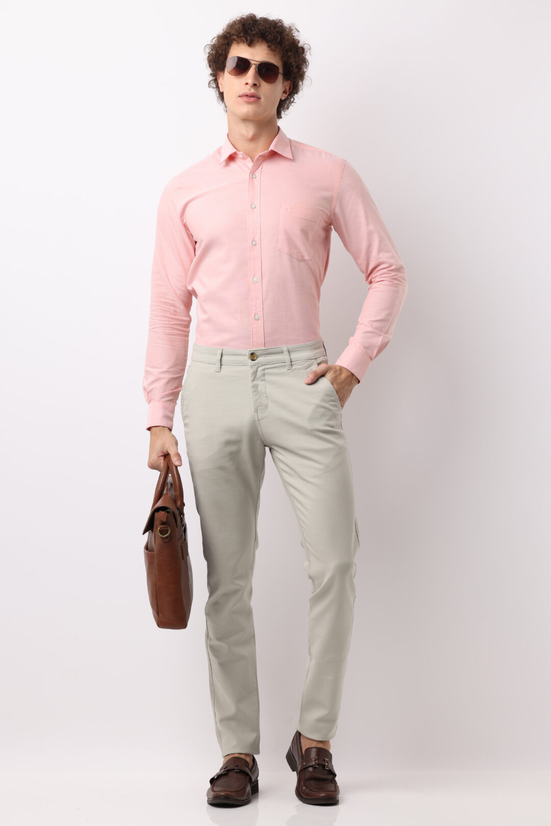 Apricot Oxford Cotton Shirt