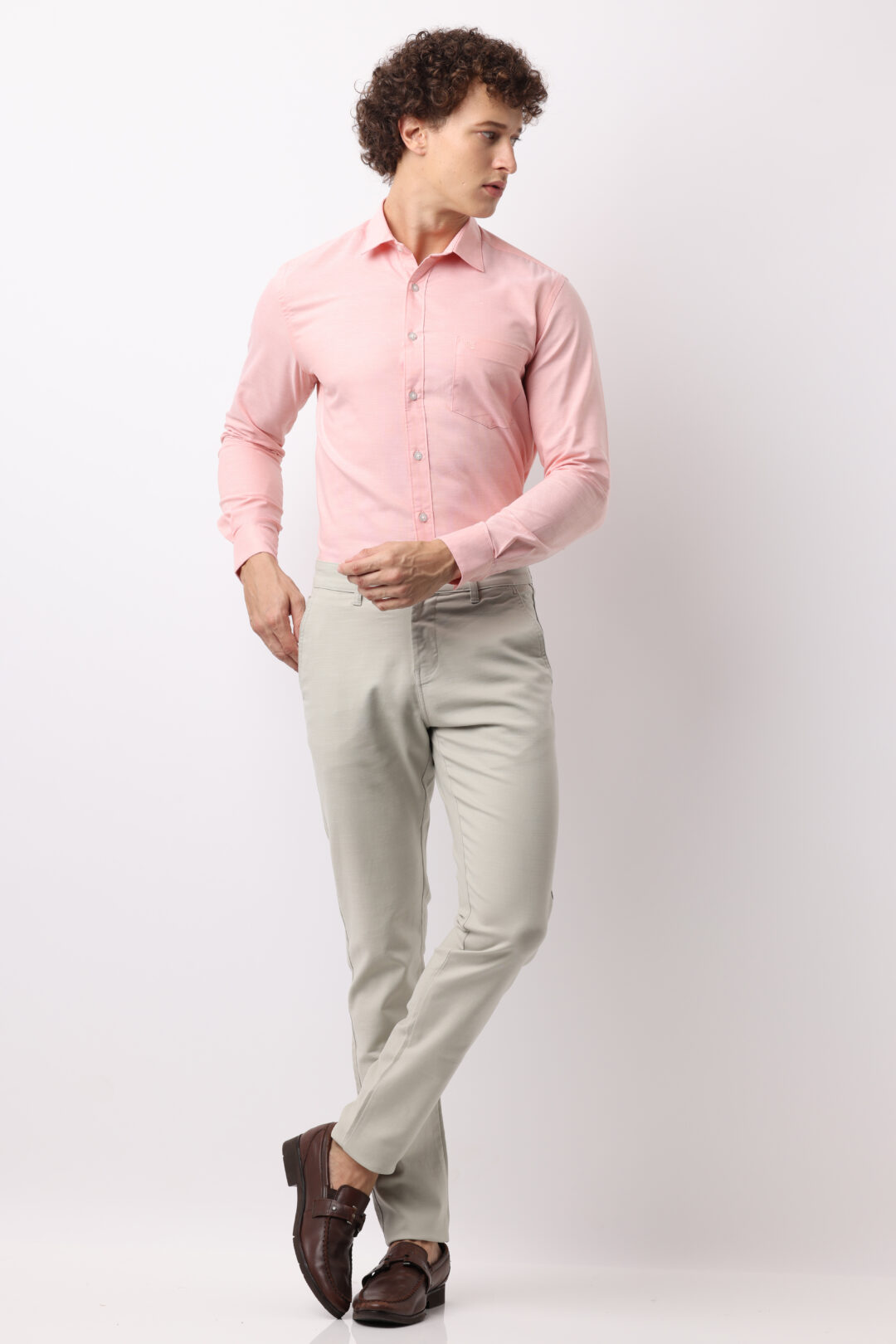 Apricot Oxford Cotton Shirt