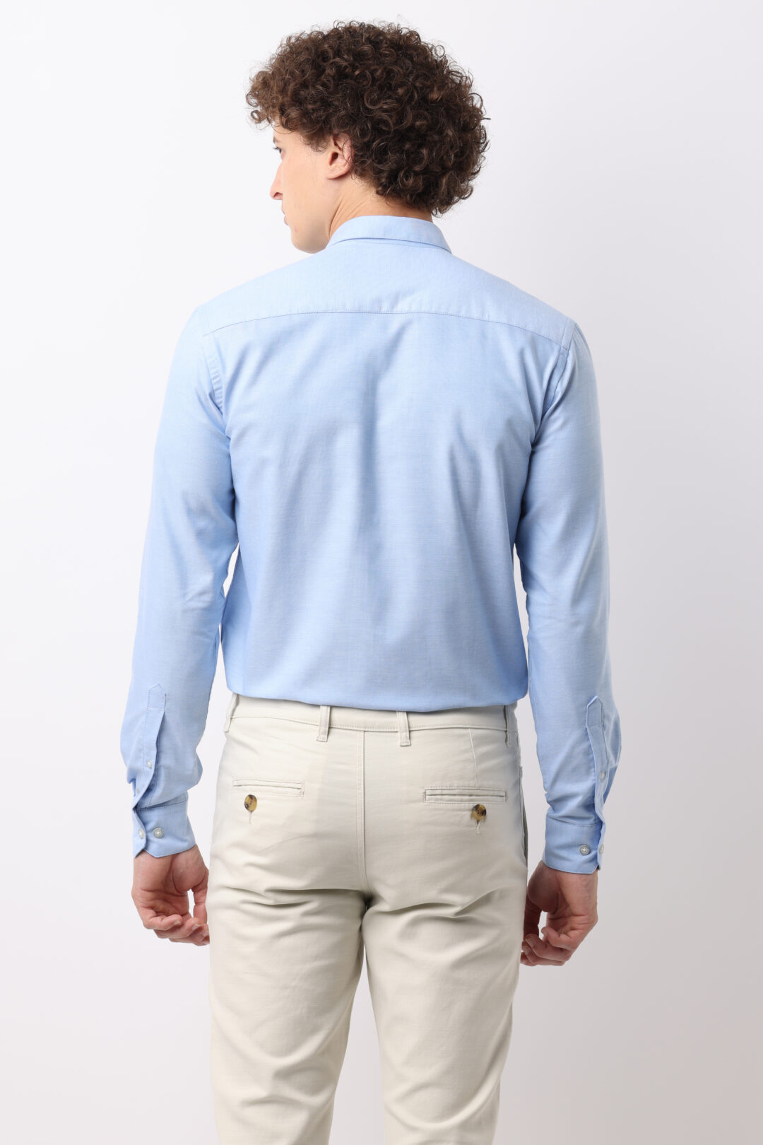 Azure Oxford Cotton Shirt