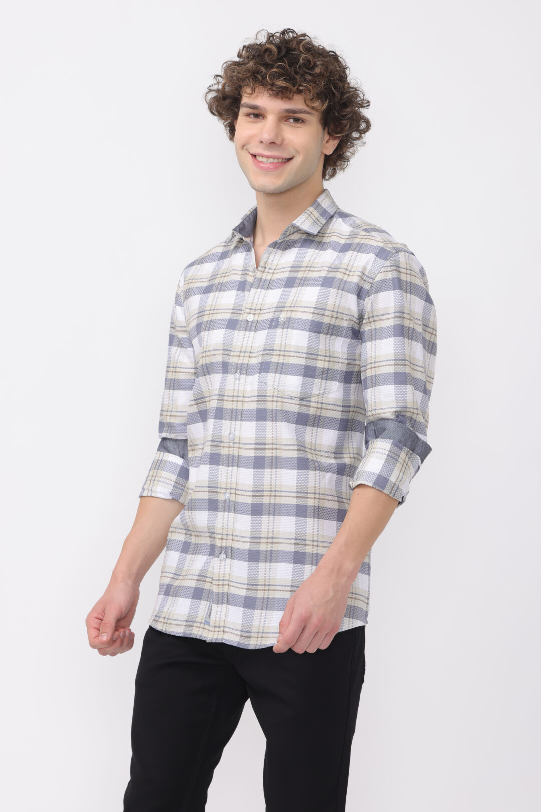 Navy Frost Checkmate Shirt