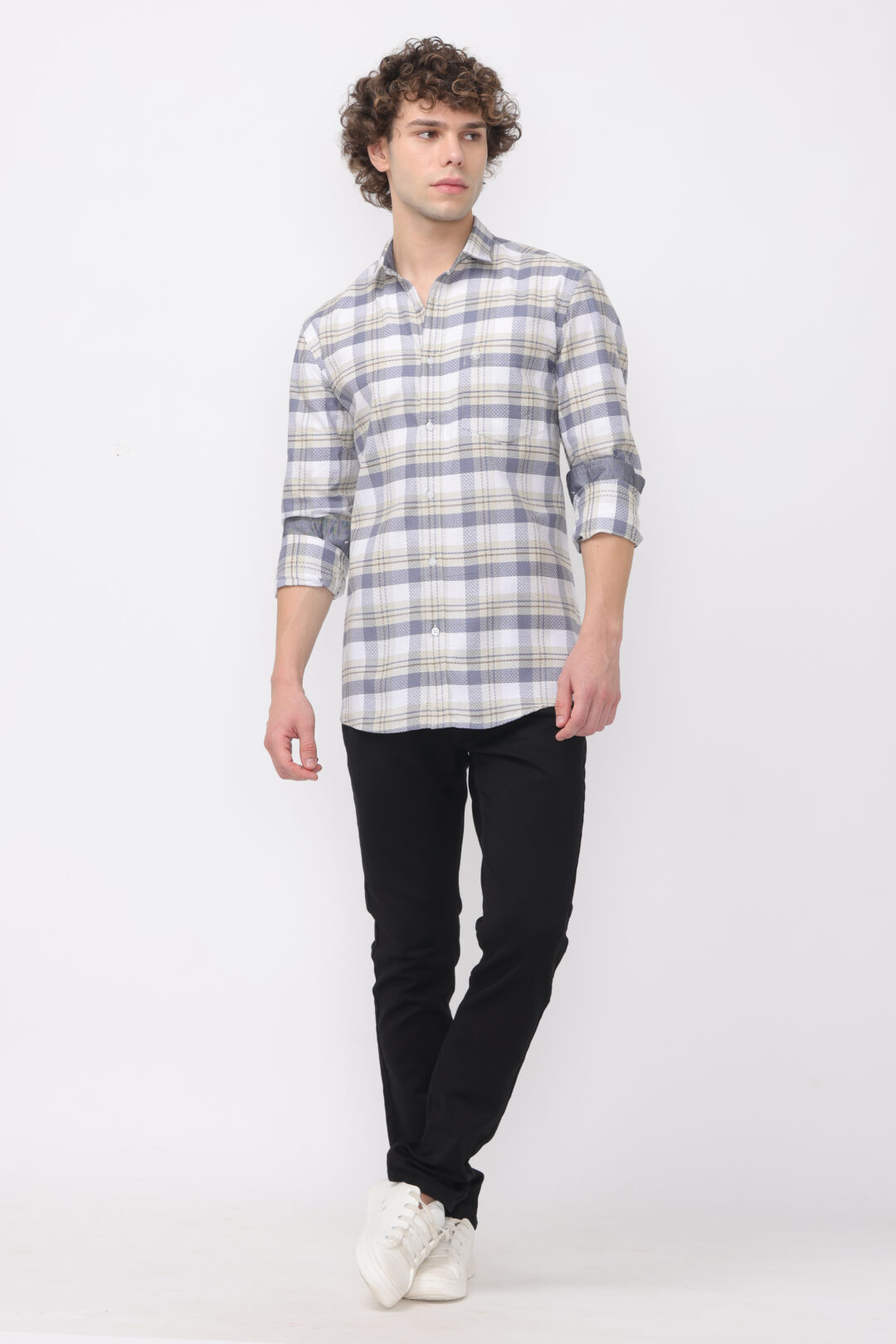 Navy Frost Checkmate shirt