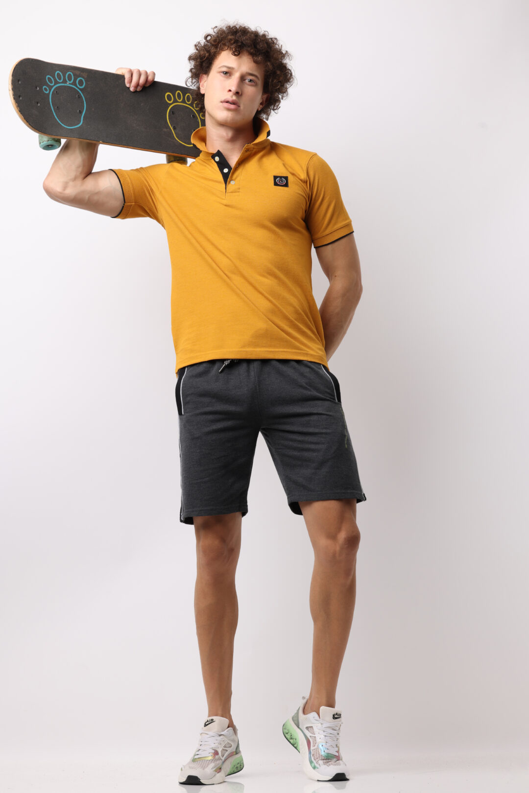 Charcoal Knitted Shorts