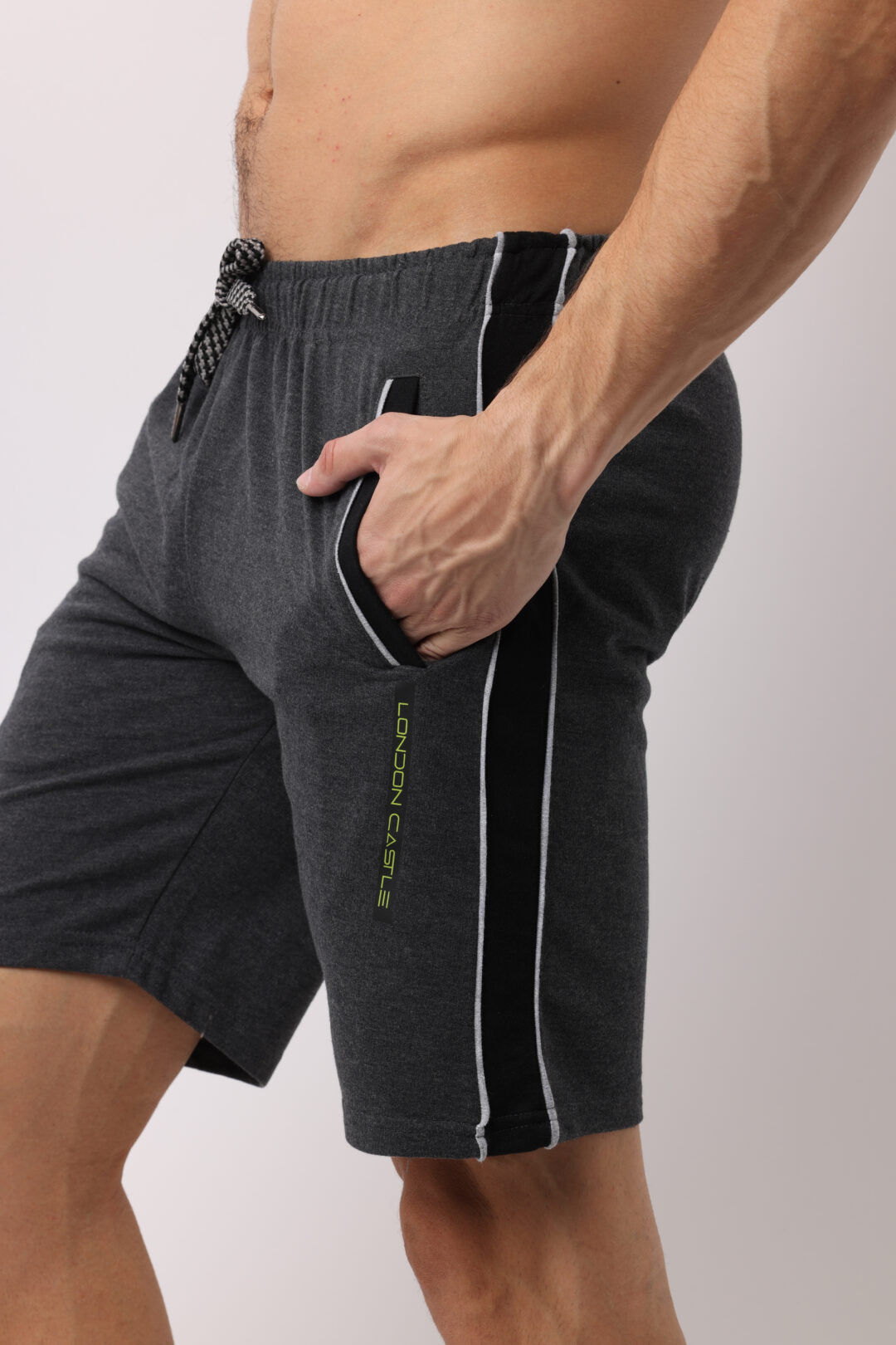 Charcoal Knitted Shorts