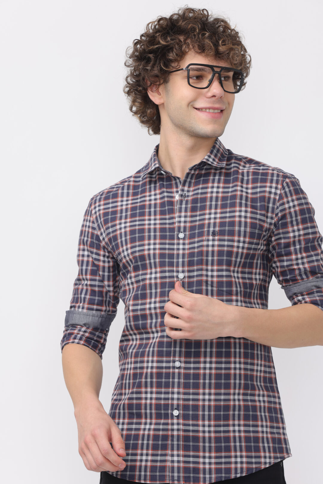 Charcoal Slate Buffalo Blend Checks Shirt