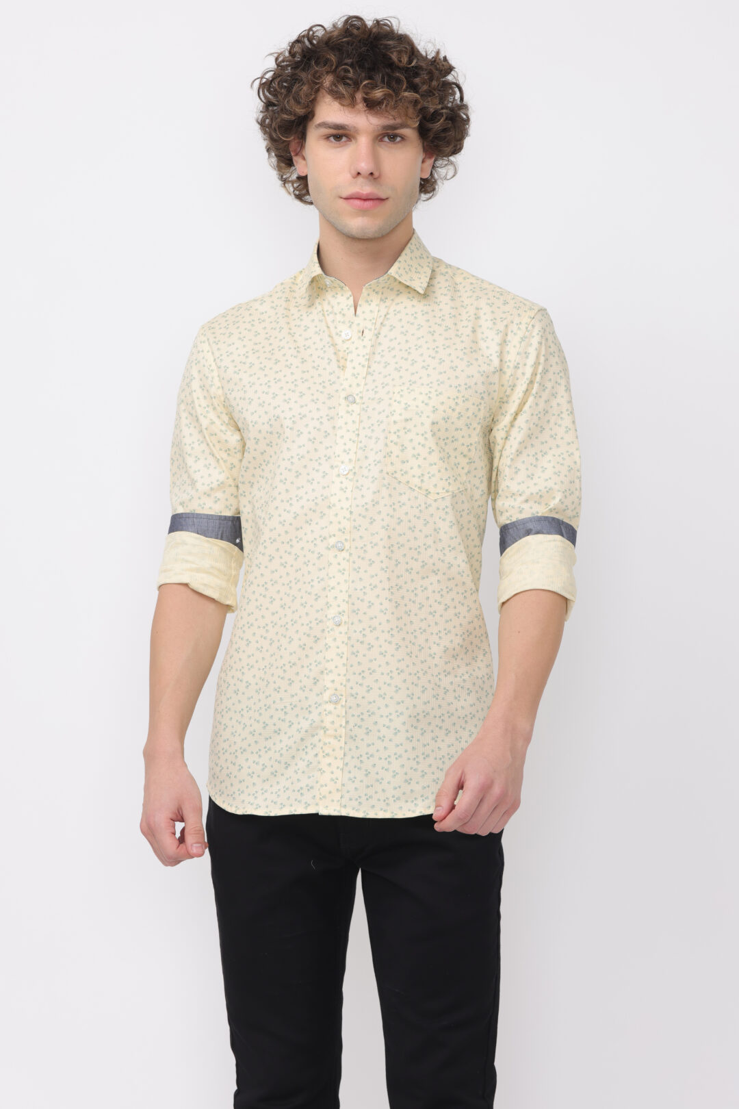 Citrus Micro Jade Desgin Printed Shirt