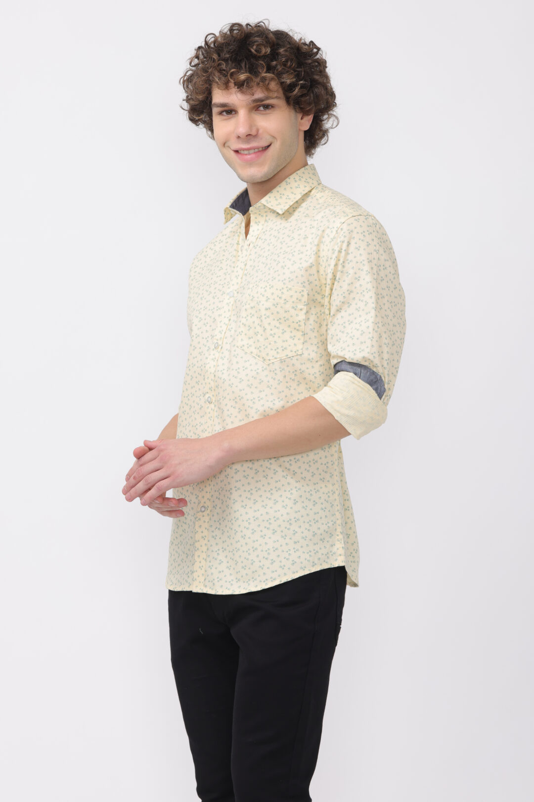 Citrus Micro Jade Design Printed Shirt