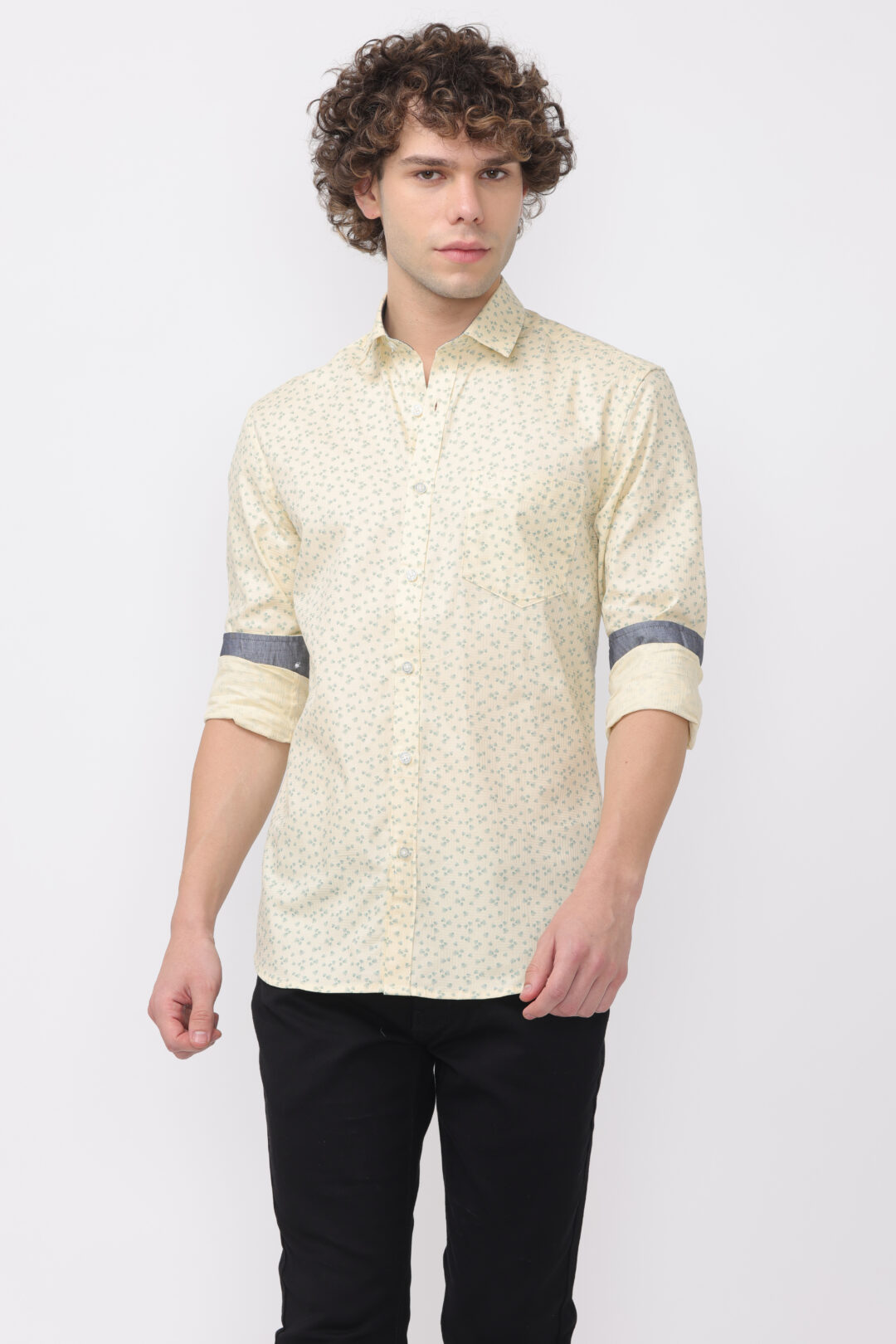 Citrus Micro Jade Design Printed Shirt