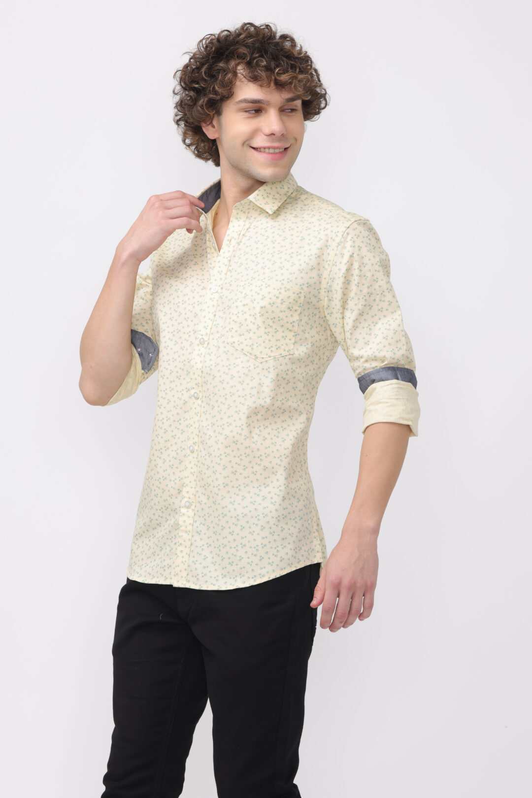 Citrus Micro Jade Design Printed Shirt