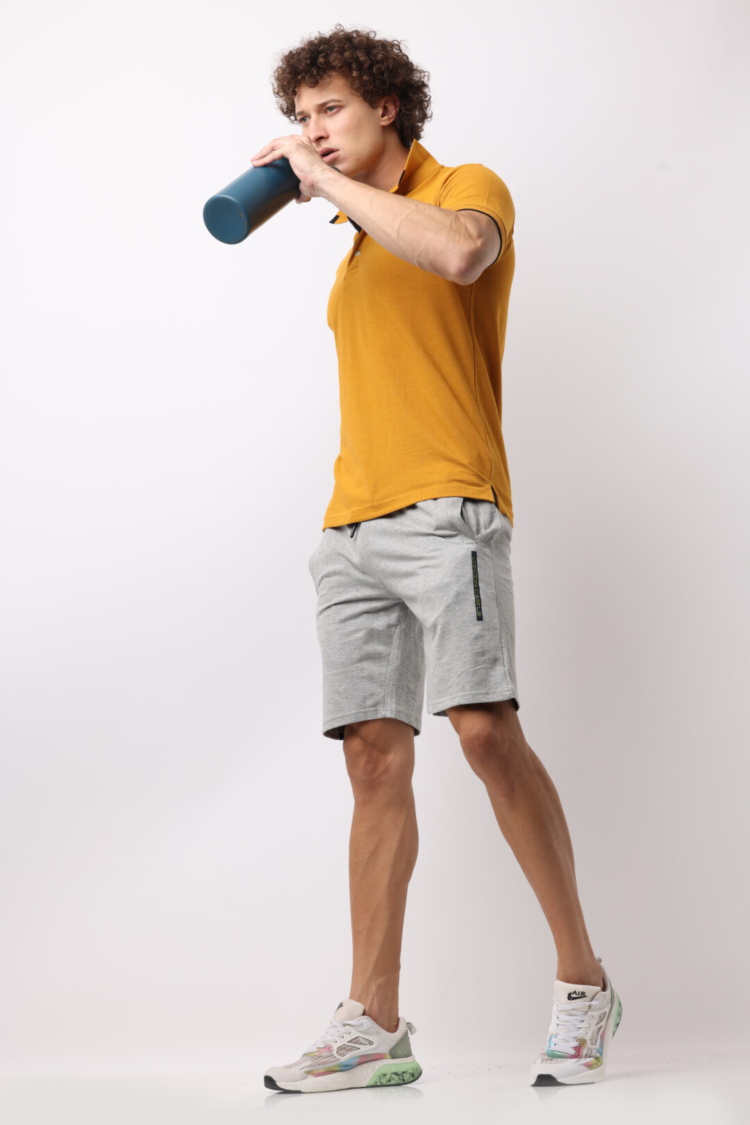 Cobalt Cloud Knitted Shorts