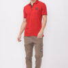 Crimson With Onyx Tip Polo T-shirt