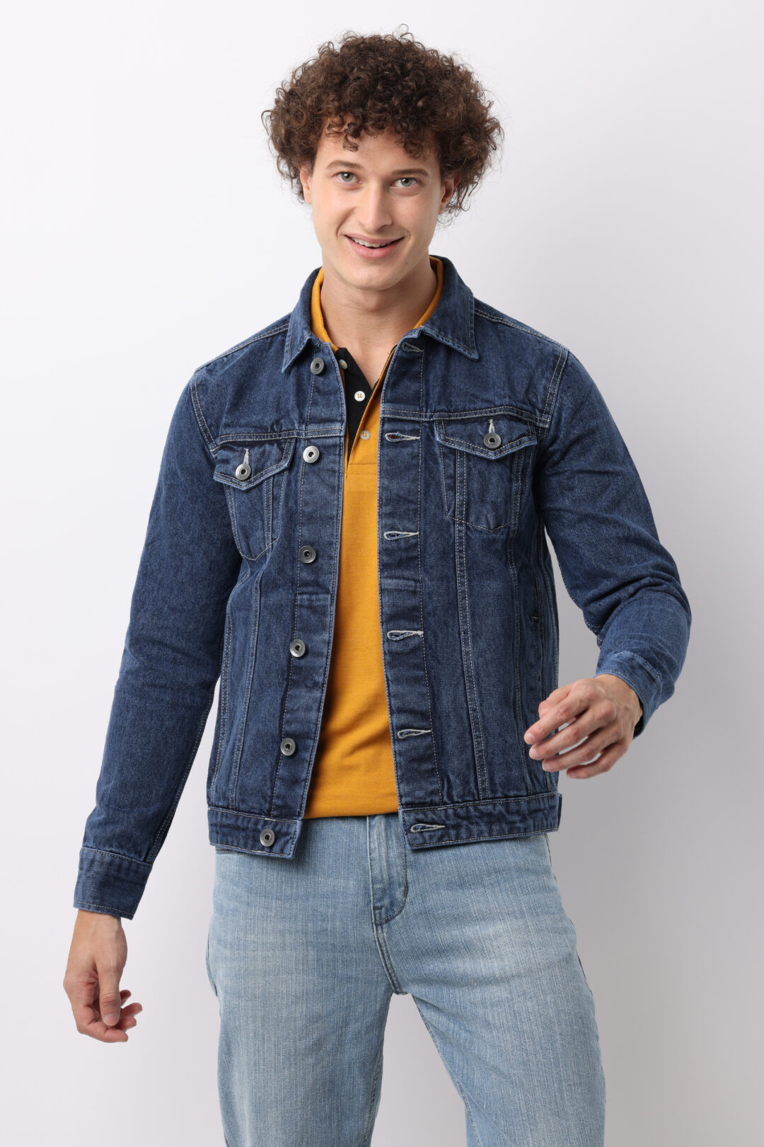 Dark Indigo Denim Double Pocket Jacket