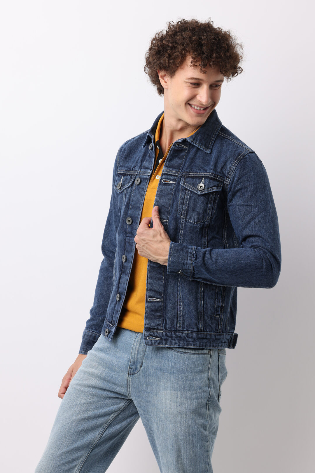 Dark Indigo Denim Double Pocket Jacket