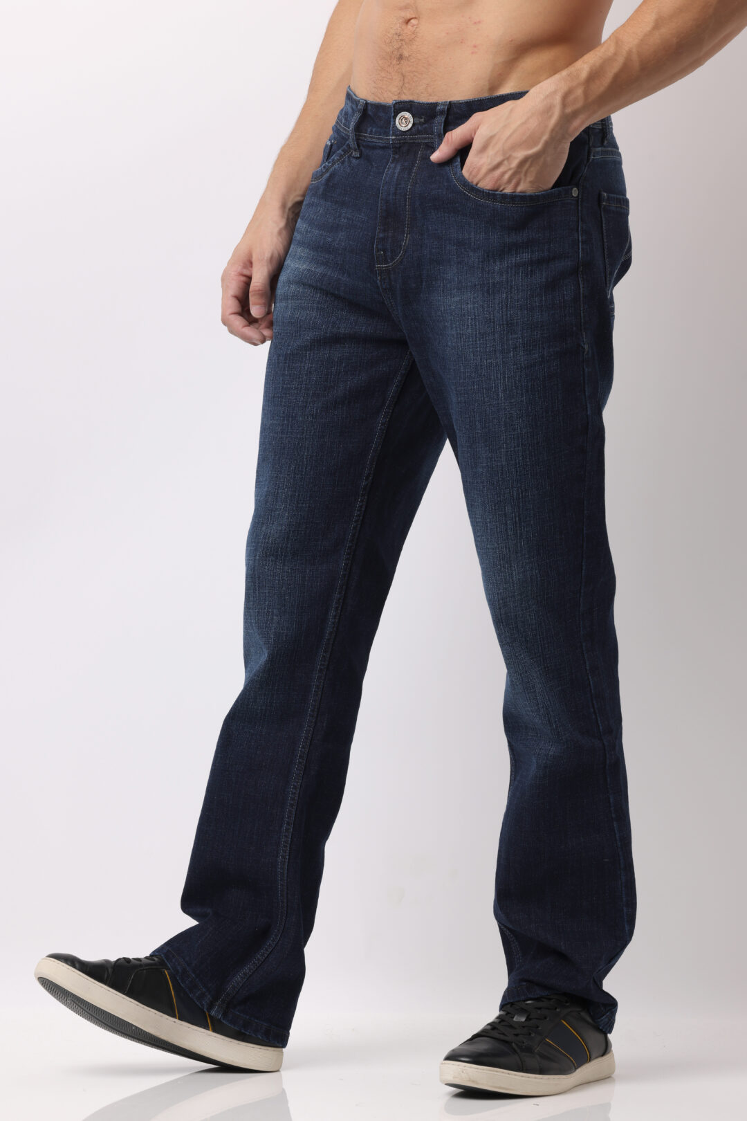Denim Dark Indigo Boot Cut Jeans
