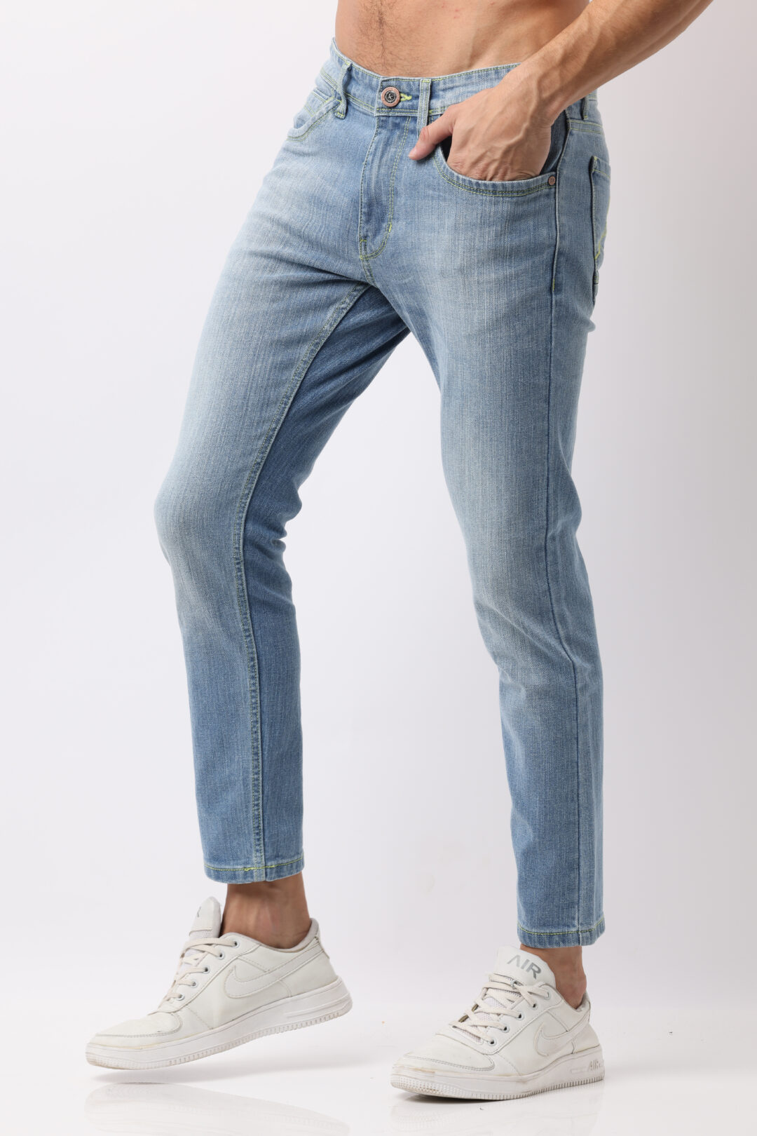 Denim Light Indigo Ankle Fit Jeans