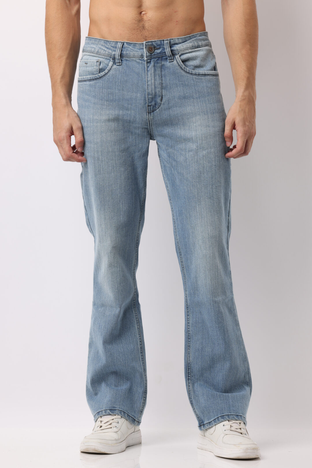 Denim Light Indigo Boot Cut Jeans