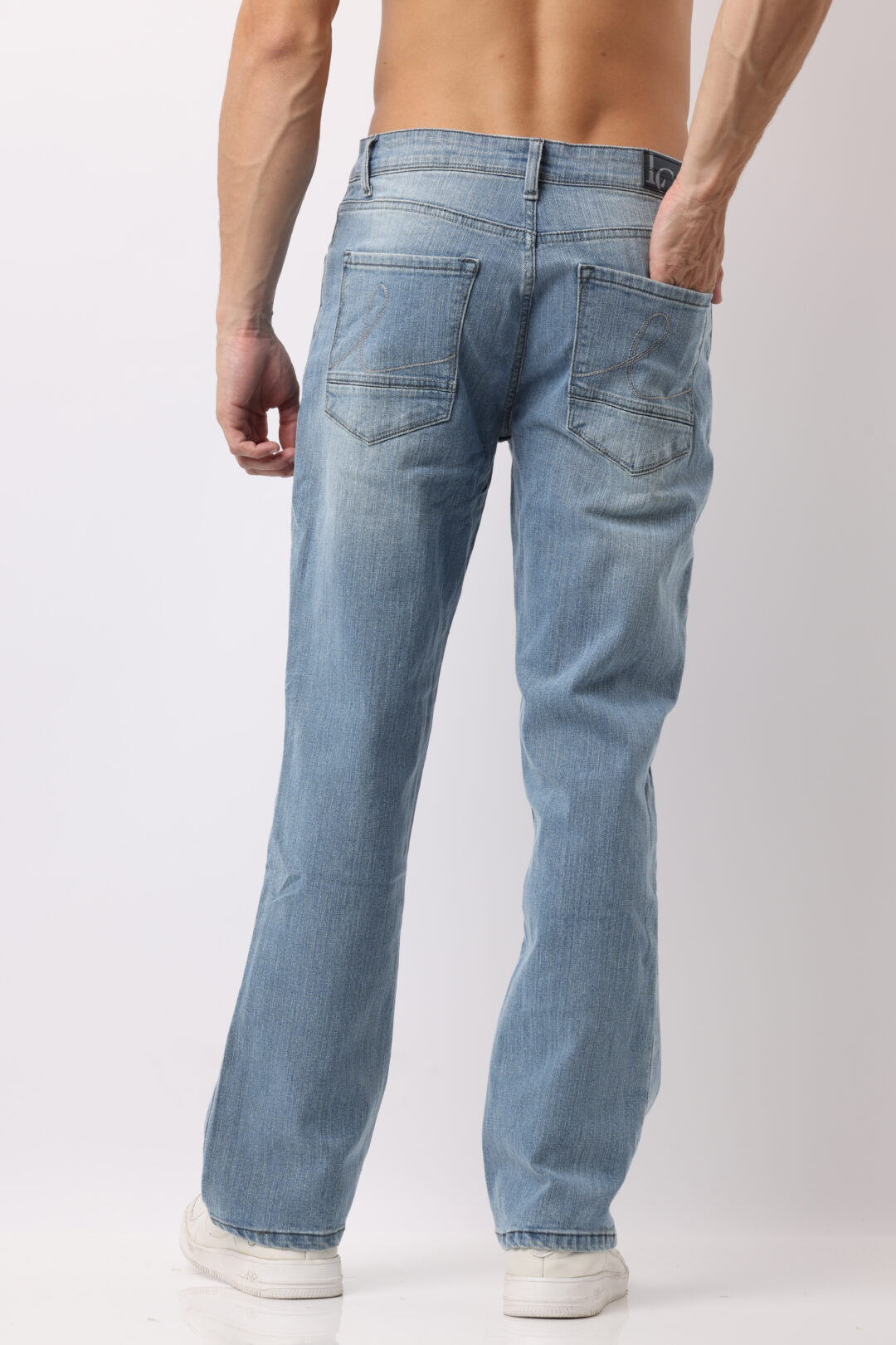 Denim Light Indigo Boot Cut Jeans