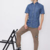 Indigo Denim Shirt Half Sleeve