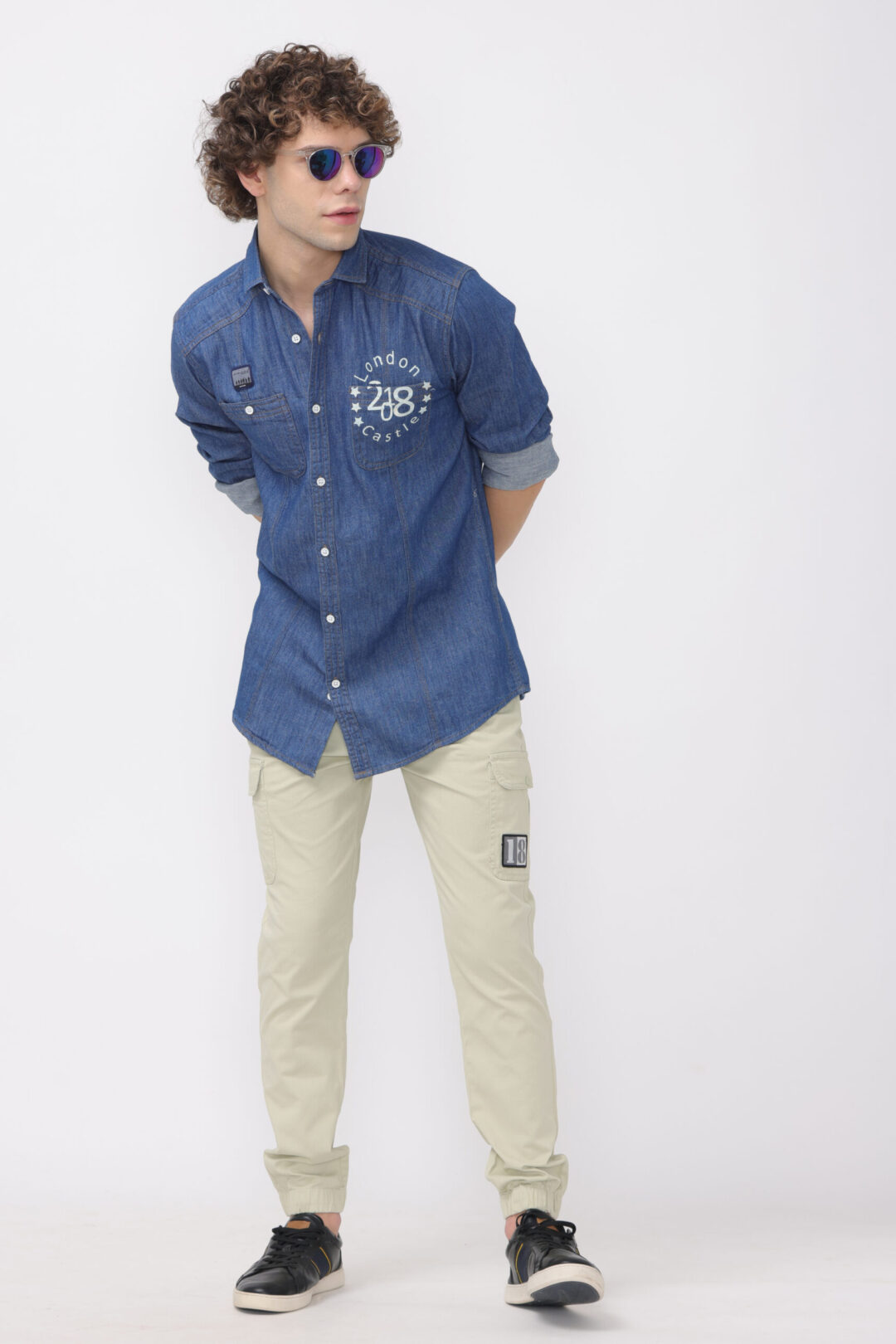 Indigo Double Pocket Denim Shirt