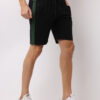Onyx with Olive Knitted Shorts