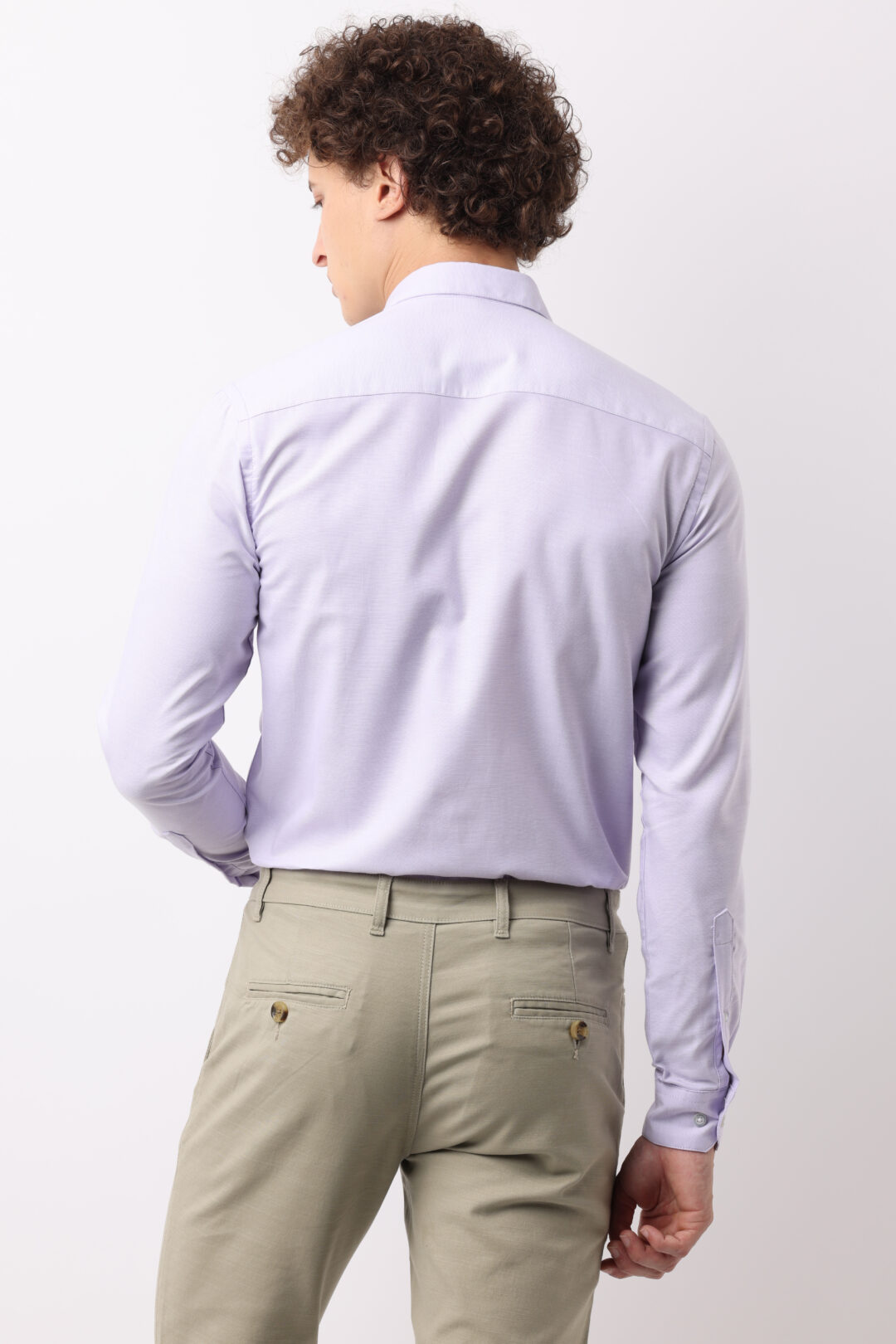 Periwinkle Oxford cotton shirt