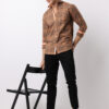 Plum Grid Cinnamon Checks Shirt