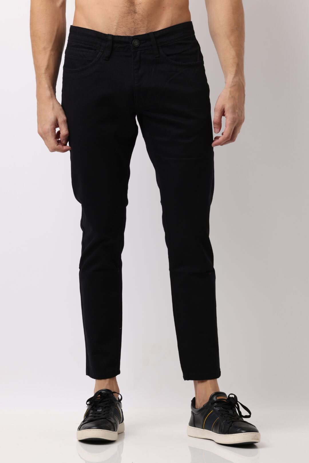 Reactive Black Ankle Fit Jeans