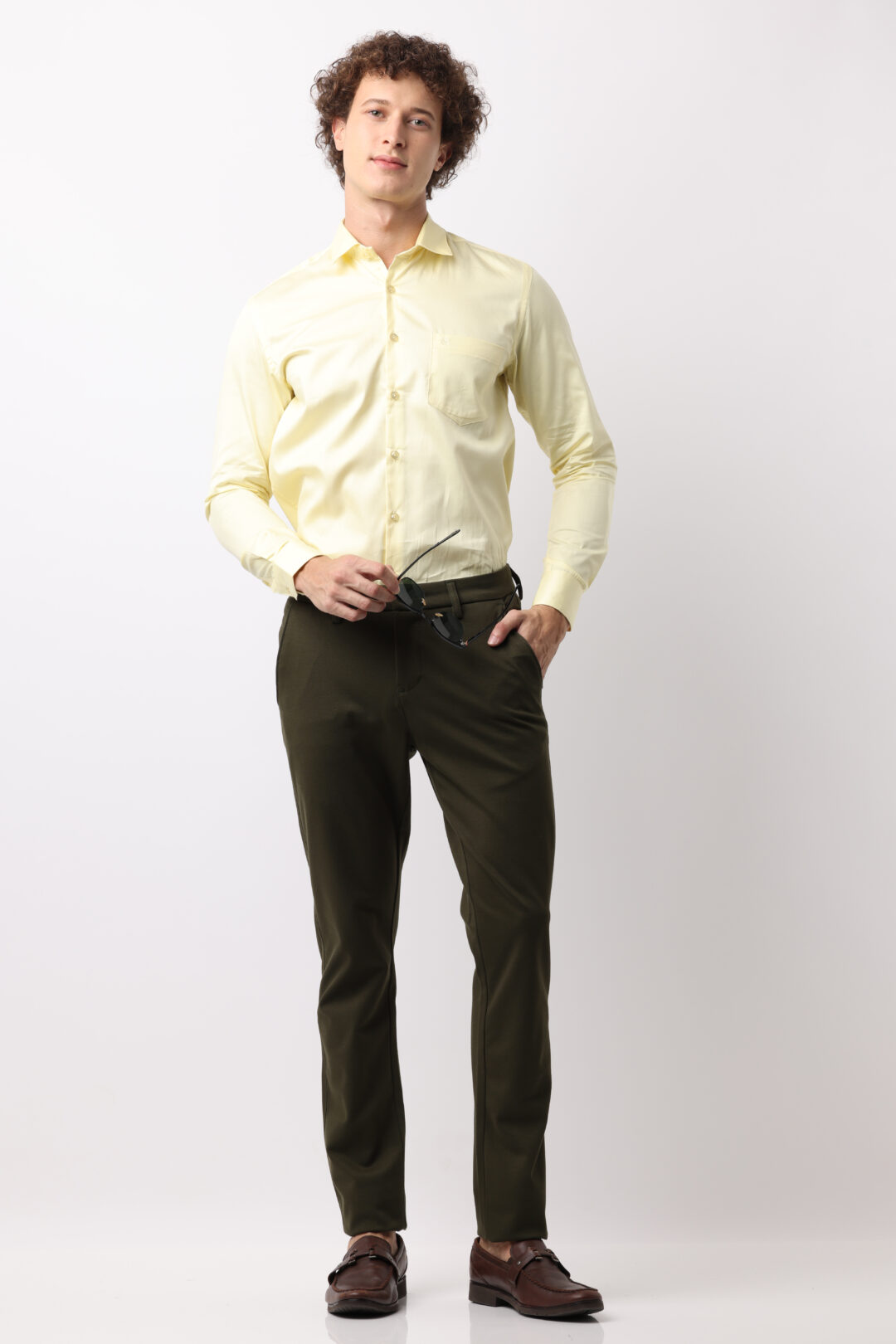 Sage Work Wear Stretch Trousers