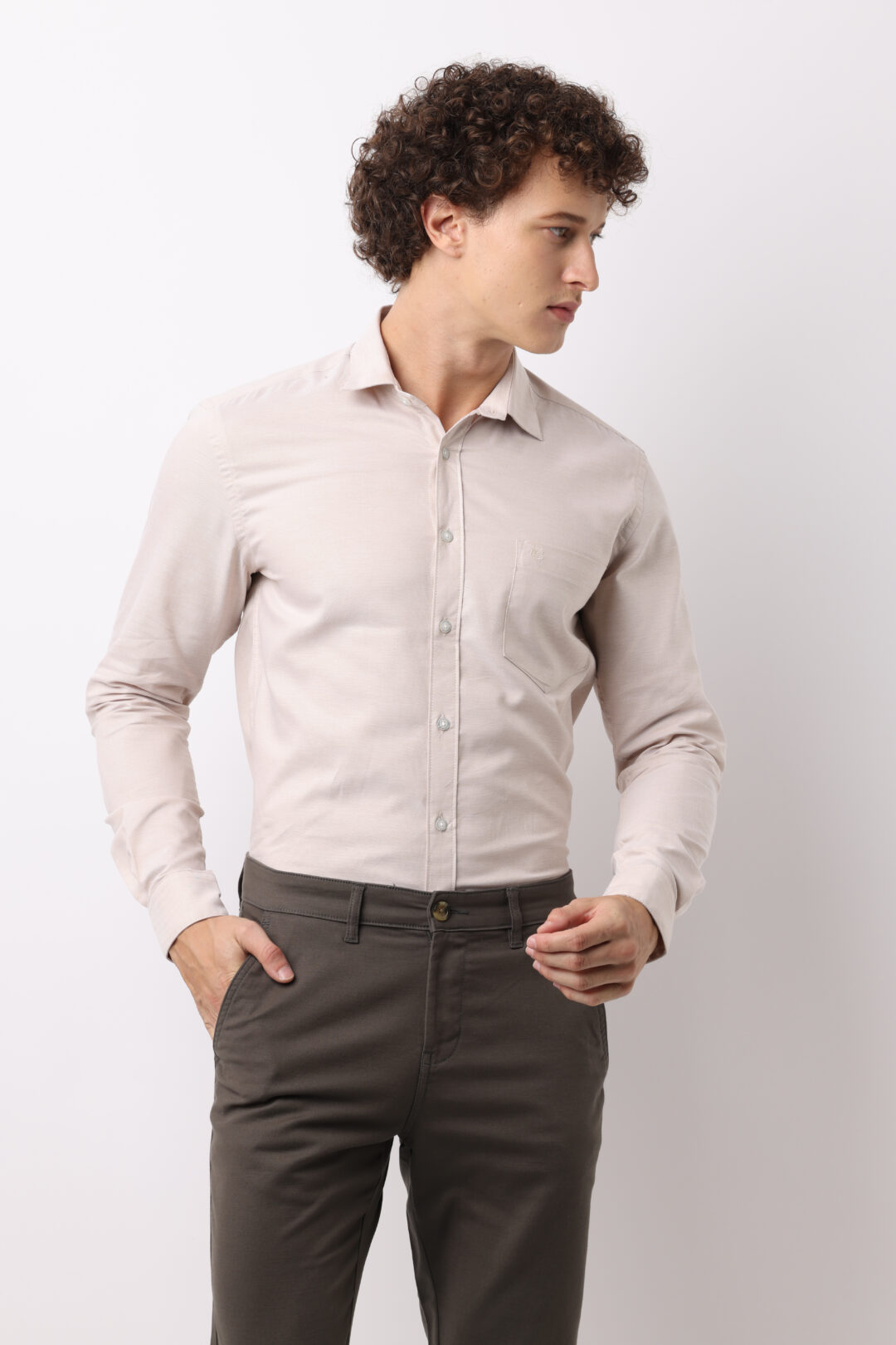 Sand Stone Oxford Cotton Shirt