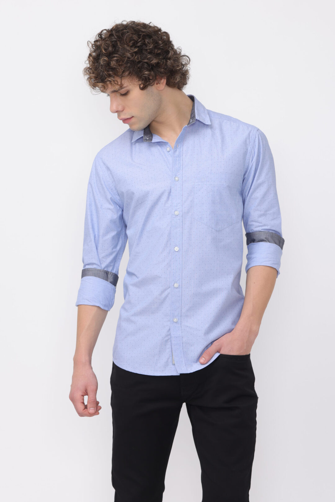 Sapphire Polka dots Printed Shirt