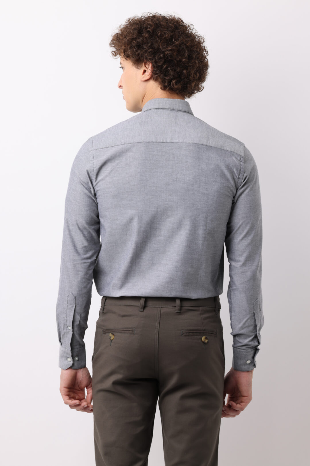 Slate Oxford Cotton Shirt