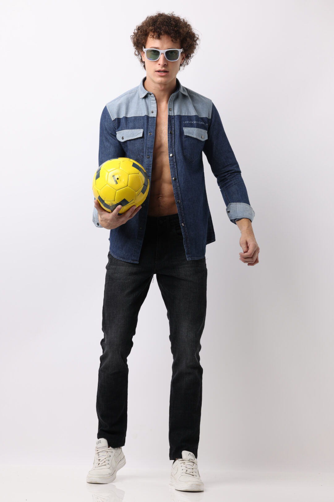 Twilight Blue Double Pocket Denim Shirt