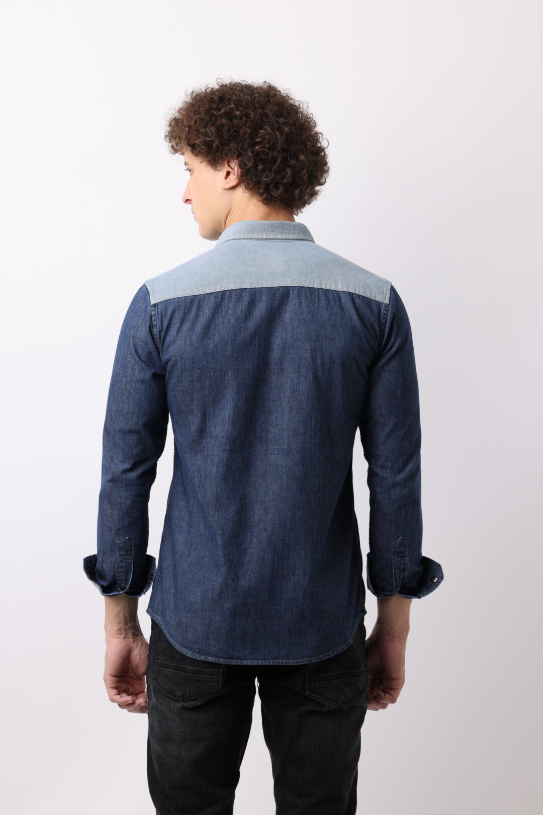 Twilight Blue Double Pocket Denim Shirt